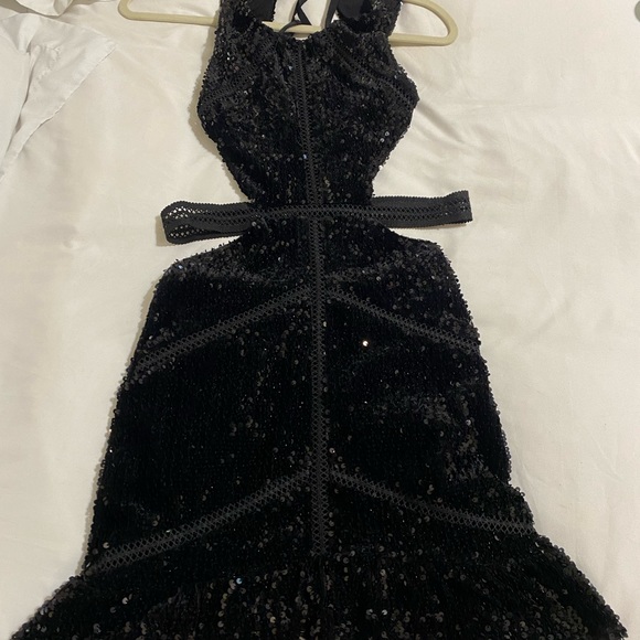 Olivaceous sequin black dress - Picture 3 of 4